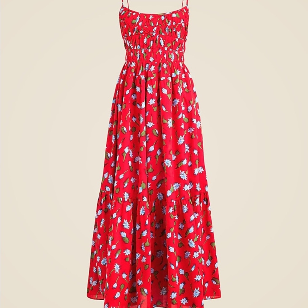 Red Floral Maxi Dress & Swimsuit - Picture 2 of 8